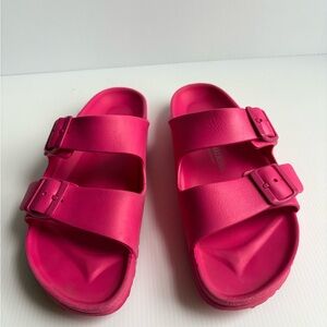 Birkenstock Arizona EVA Hot  Pink Waterproof Slide Sandals Womens 9 EU 40